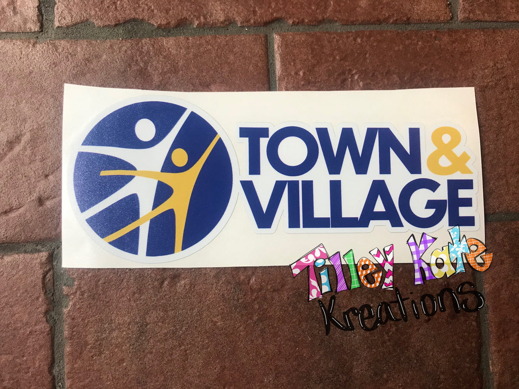 Car Decal Town and Village